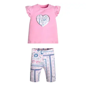 Baby boy t-shirt + legging jersey extensible bébé fille Guess image-1