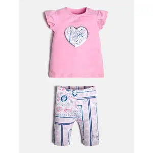 Baby boy t-shirt + legging jersey extensible bébé fille Guess image-2