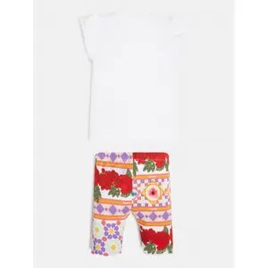 Baby boy t-shirt + legging jersey extensible bébé fille Guess image-3