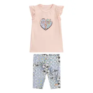 Baby boy t-shirt + legging jersey extensible bébé fille Guess image-1