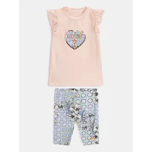 Baby boy t-shirt + legging jersey extensible bébé fille Guess image-2