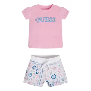 Baby girl t-shirt + shorts set Guess image-1