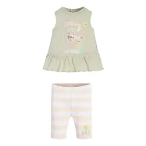 Baby girl tank top + pants set Guess image-1