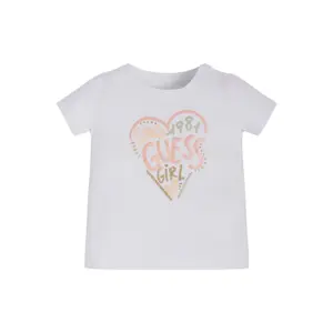 Organic soft jersey t-shirt baby girl Guess image-1