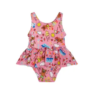 Baby girl 1-piece swimsuit Guess image-0
