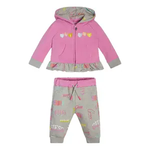 Zusammen sweatshirt à capuche + pantalon bébé fille Guess Active image-0