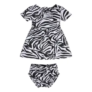 Baby girl stretch jersey dress and panties set Guess image-1