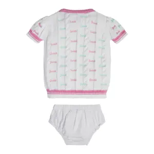 Baby girl's panties + dress set sweat organic cotton Guess image-1