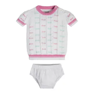 Baby girl's panties + dress set sweat organic cotton Guess image-0
