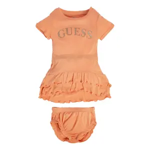 Baby girl viscose dress + panties set Guess image-0