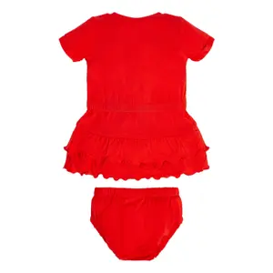 Baby girl viscose dress + panties set Guess image-1