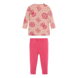 Baby girl long-sleeve t-shirt + leggings set Guess image-1