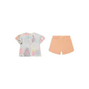 Baby girl t-shirt + shorts set Guess image-1