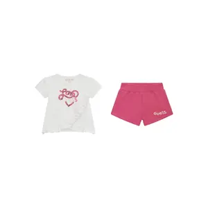 Baby girl t-shirt + shorts set Guess image-0