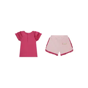 Baby girl t-shirt + shorts set Guess image-1