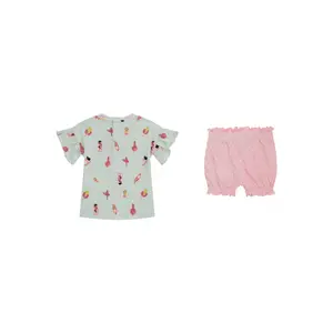 Baby girl t-shirt + shorts set Guess image-1