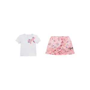 Set aus T-Shirt und Chiffonrock für Baby-Mädchen Guess image-0