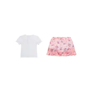 Set aus T-Shirt und Chiffonrock für Baby-Mädchen Guess image-1