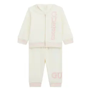 Baby zip-up sweatshirt and trousers set Guess Active image-0