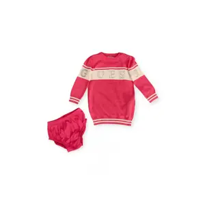 Baby girl's sweatshirt dress and shorts set Guess image-0