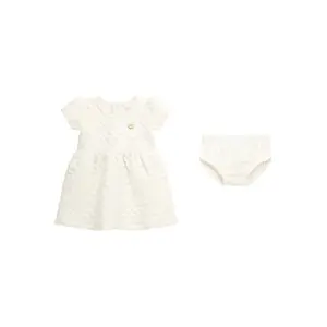 Baby girl knitted dress and trousers set Guess image-0