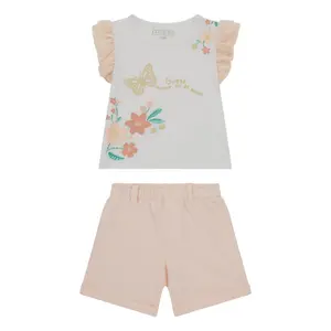 Baby girl t-shirt and shorts set Guess image-0