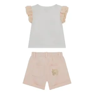 Baby girl t-shirt and shorts set Guess image-1