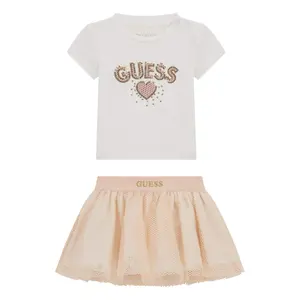 Baby girl t-shirt and skirt set Guess image-0