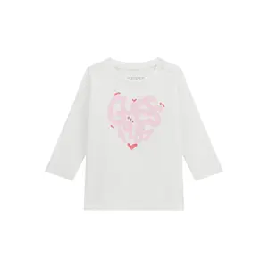 Long-sleeved printed T-shirt for baby girl Guess image-0