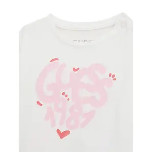 Long-sleeved printed T-shirt for baby girl Guess image-2