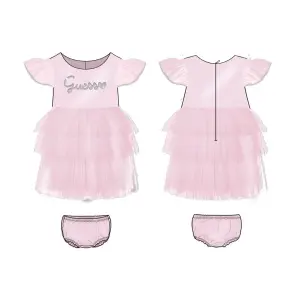 Ensemble robe avec culotte en satin bébé fille Guess image-0