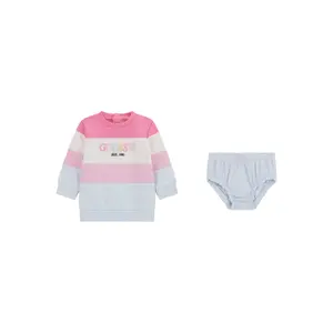 Baby girl long sleeve dress and shorts set Guess Active image-0
