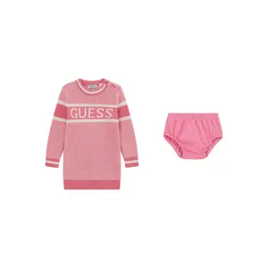 Ensemble robe sweat et culotte bébé fille Guess image-0