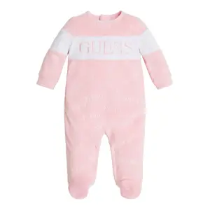 Baby girl chenille jumpsuit Guess image-0