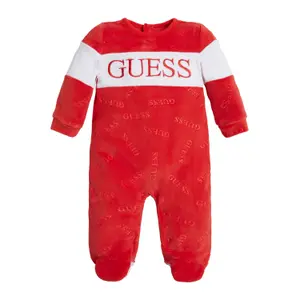 Baby girl chenille jumpsuit Guess image-0