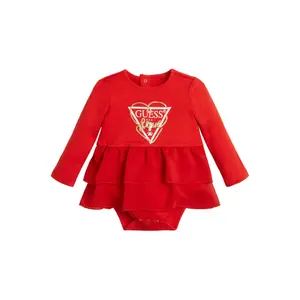 Baby girl brushed snap suit Guess image-0
