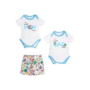 Set of 2 baby bodysuits + shorts Guess image-0