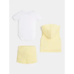 Baby jacket + bodysuit + shorts set Guess image-1