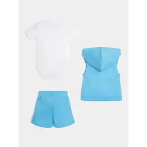 Baby jacket + bodysuit + shorts set Guess image-1