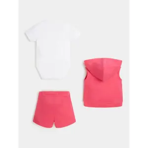Baby jacket + bodysuit + shorts set Guess image-1