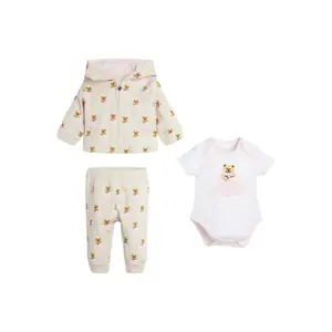 Baby sweatshirt + bodysuit + pants set Guess image-0