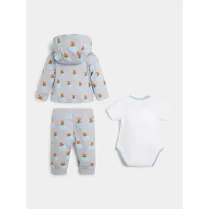 Baby sweatshirt + bodysuit + pants set Guess image-1