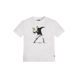 Child's T-shirt Guess BSC Flower Banksy image-1