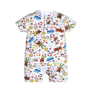 Short jersey jumpsuit baby boy Guess image-1