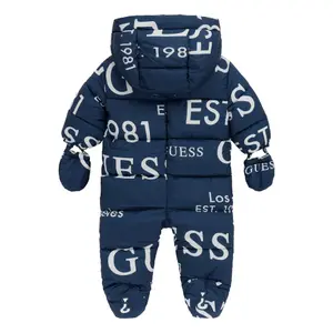 Padded hooded baby coat Guess image-1