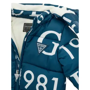 Padded hooded baby coat Guess image-2