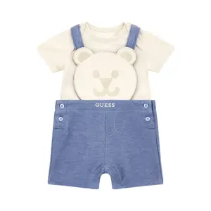 Set aus Strampelanzug und Latzhose, Baby, Guess image-0