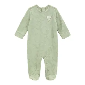 Jacquard and knit all-in-one for baby boy Guess image-0