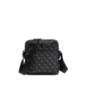 Borsa a spalla piatta con zip Guess Torino image-0