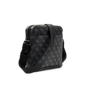 Borsa a spalla piatta con zip Guess Torino image-1